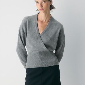 Babaton Charcoal V-Neck Sweater